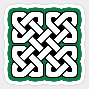 Celtic Interwoven Endless Knot Geometric Pattern 1 Sticker